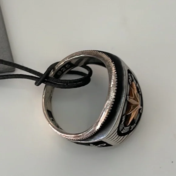 BLACK LABEL HERITAGE UNISEX STERLING SILVER RING - Picture 9 of 15